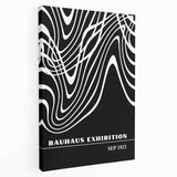 Bohemian Wall Art | Abstract Bauhaus Flowing Lines Canvas | Eclectic Print