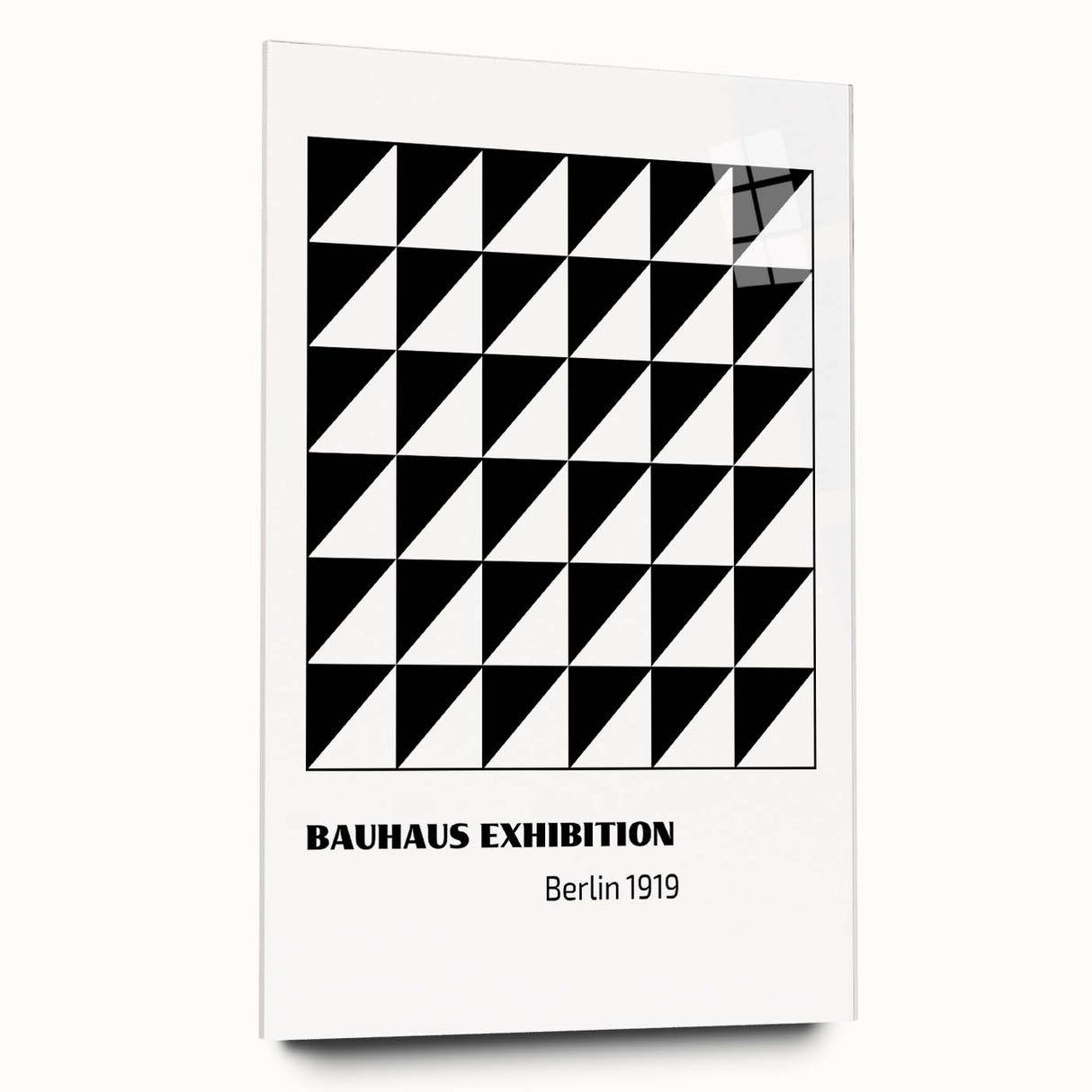 Bohemian Wall Art | Bauhaus Geometric Triangles Boho Canvas | Eclectic Print