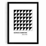 Bohemian Wall Art | Bauhaus Geometric Triangles Boho Canvas | Eclectic Print