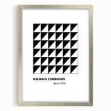 Bohemian Wall Art | Bauhaus Geometric Triangles Boho Canvas | Eclectic Print