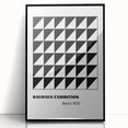 Bohemian Wall Art | Bauhaus Geometric Triangles Boho Canvas | Eclectic Print
