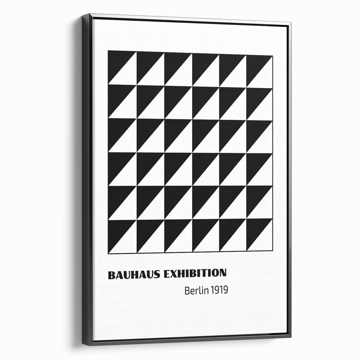 Bohemian Wall Art | Bauhaus Geometric Triangles Boho Canvas | Eclectic Print