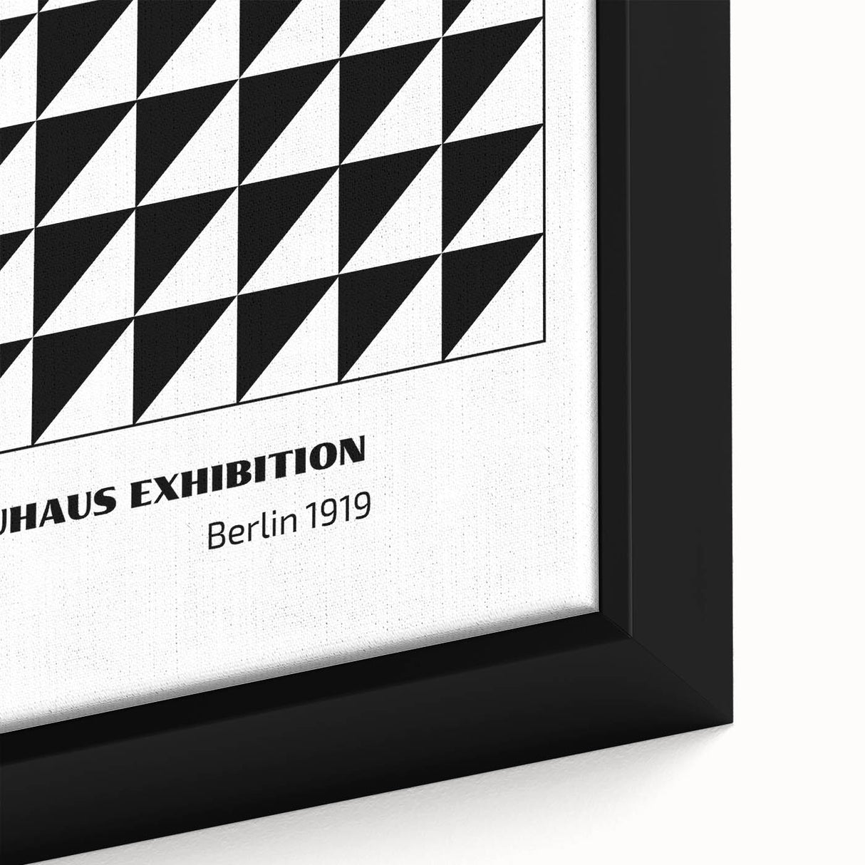 Bohemian Wall Art | Bauhaus Geometric Triangles Boho Canvas | Eclectic Print