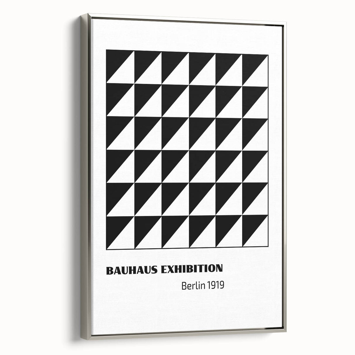 Bohemian Wall Art | Bauhaus Geometric Triangles Boho Canvas | Eclectic Print