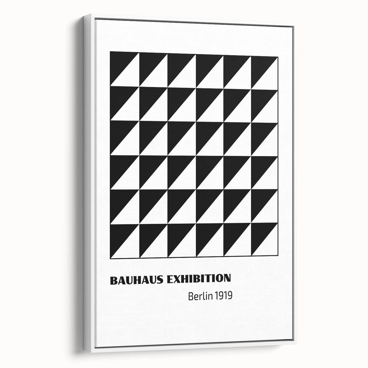Bohemian Wall Art | Bauhaus Geometric Triangles Boho Canvas | Eclectic Print
