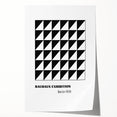 Bohemian Wall Art | Bauhaus Geometric Triangles Boho Canvas | Eclectic Print