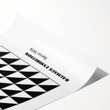 Bohemian Wall Art | Bauhaus Geometric Triangles Boho Canvas | Eclectic Print