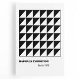 Bohemian Wall Art | Bauhaus Geometric Triangles Boho Canvas | Eclectic Print