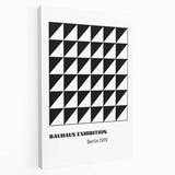 Bohemian Wall Art | Bauhaus Geometric Triangles Boho Canvas | Eclectic Print