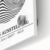 Bohemian Wall Art | Bauhaus Wavy Lines Circle Boho Canvas | Eclectic Print