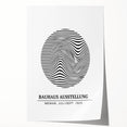 Bohemian Wall Art | Bauhaus Wavy Lines Circle Boho Canvas | Eclectic Print