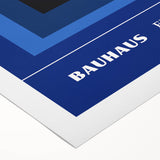 Bohemian Wall Art | Bauhaus Exhibition 1923 Boho Canvas | Blue Arch Decor