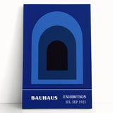 Bohemian Wall Art | Bauhaus Exhibition 1923 Boho Canvas | Blue Arch Decor