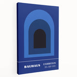 Bohemian Wall Art | Bauhaus Exhibition 1923 Boho Canvas | Blue Arch Decor