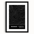 Bohemian Wall Art | Abstract Bauhaus Line Art Boho Canvas | Eclectic Print