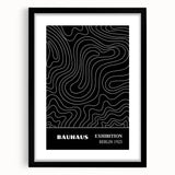 Bohemian Wall Art | Abstract Bauhaus Line Art Boho Canvas | Eclectic Print
