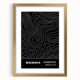 Bohemian Wall Art | Abstract Bauhaus Line Art Boho Canvas | Eclectic Print