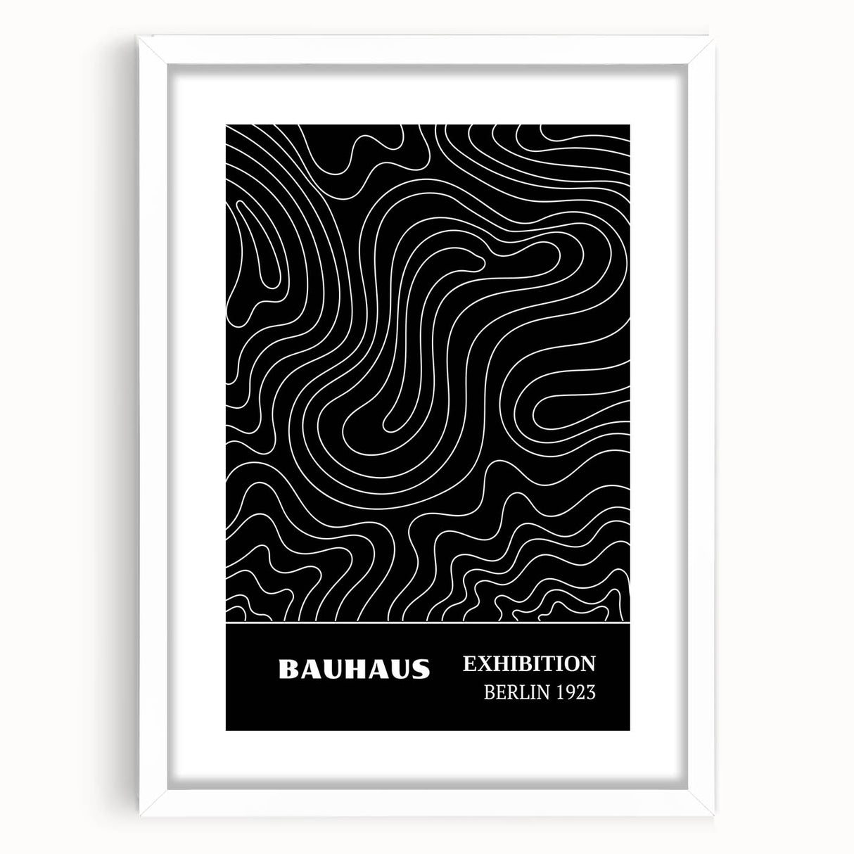 Bohemian Wall Art | Abstract Bauhaus Line Art Boho Canvas | Eclectic Print