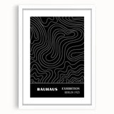 Bohemian Wall Art | Abstract Bauhaus Line Art Boho Canvas | Eclectic Print