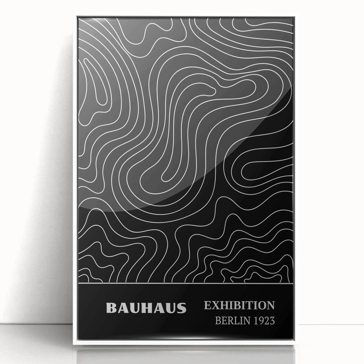Bohemian Wall Art | Abstract Bauhaus Line Art Boho Canvas | Eclectic Print