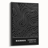 Bohemian Wall Art | Abstract Bauhaus Line Art Boho Canvas | Eclectic Print