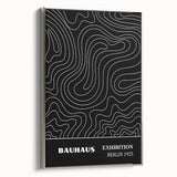 Bohemian Wall Art | Abstract Bauhaus Line Art Boho Canvas | Eclectic Print