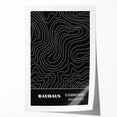 Bohemian Wall Art | Abstract Bauhaus Line Art Boho Canvas | Eclectic Print