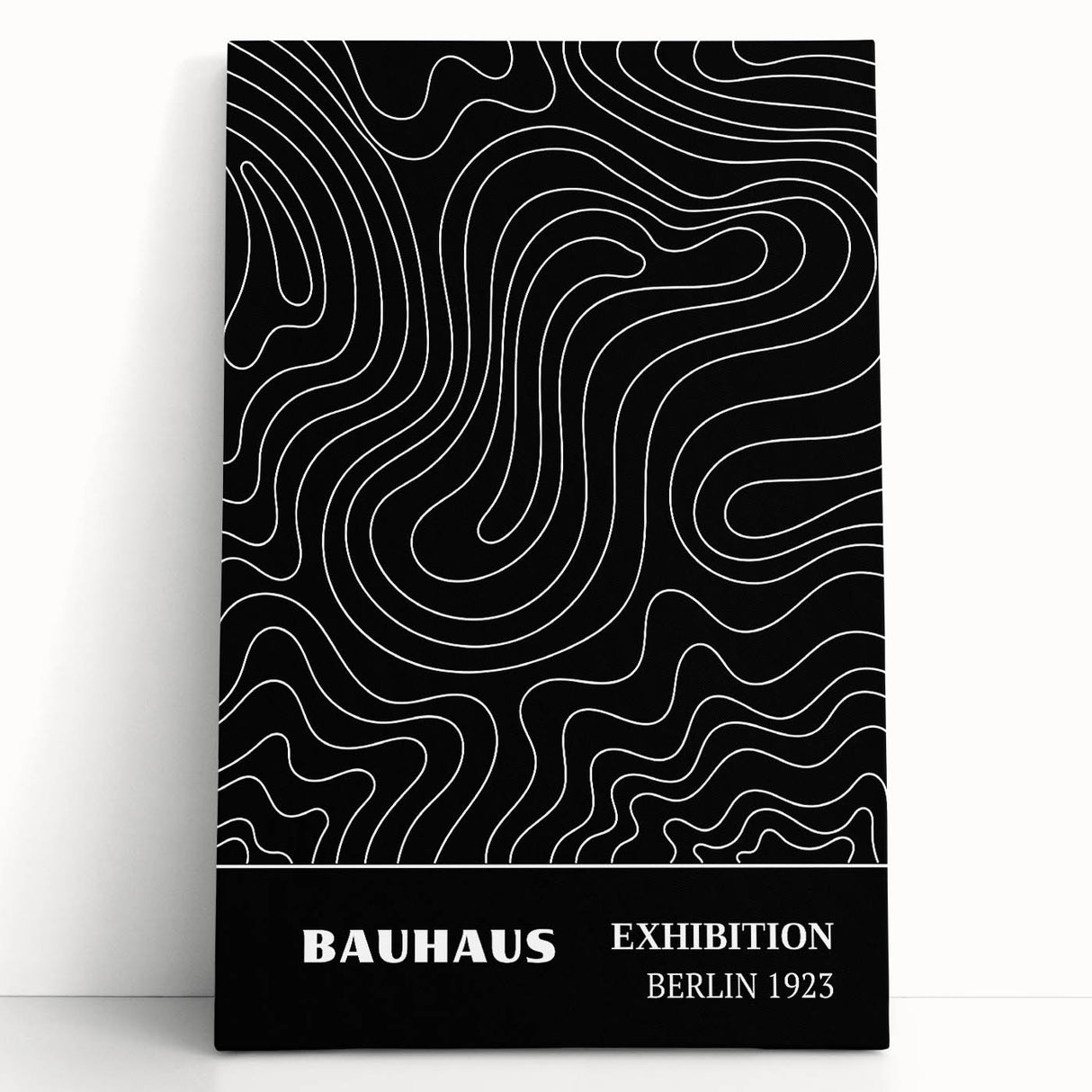 Bohemian Wall Art | Abstract Bauhaus Line Art Boho Canvas | Eclectic Print