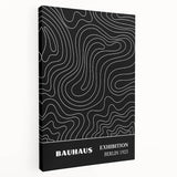 Bohemian Wall Art | Abstract Bauhaus Line Art Boho Canvas | Eclectic Print