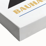 Bohemian Wall Art | Bauhaus Geometric Black & White Canvas | Eclectic Print