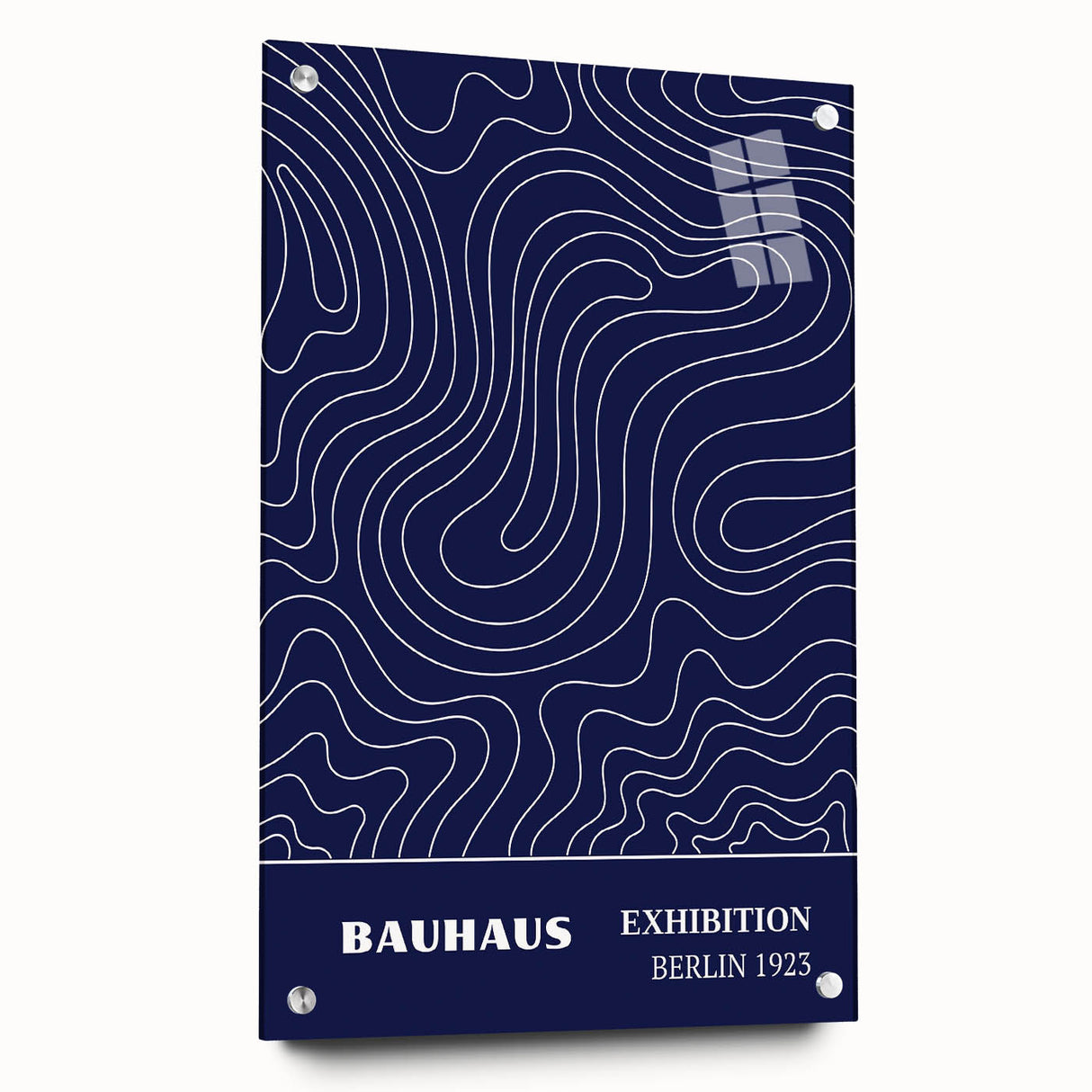 Bohemian Wall Art | Bauhaus Exhibition 1923 Boho Canvas | Flowing Line Art
