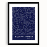 Bohemian Wall Art | Bauhaus Exhibition 1923 Boho Canvas | Flowing Line Art