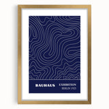 Bohemian Wall Art | Bauhaus Exhibition 1923 Boho Canvas | Flowing Line Art