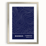 Bohemian Wall Art | Bauhaus Exhibition 1923 Boho Canvas | Flowing Line Art