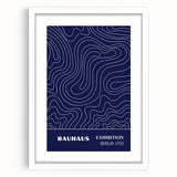 Bohemian Wall Art | Bauhaus Exhibition 1923 Boho Canvas | Flowing Line Art