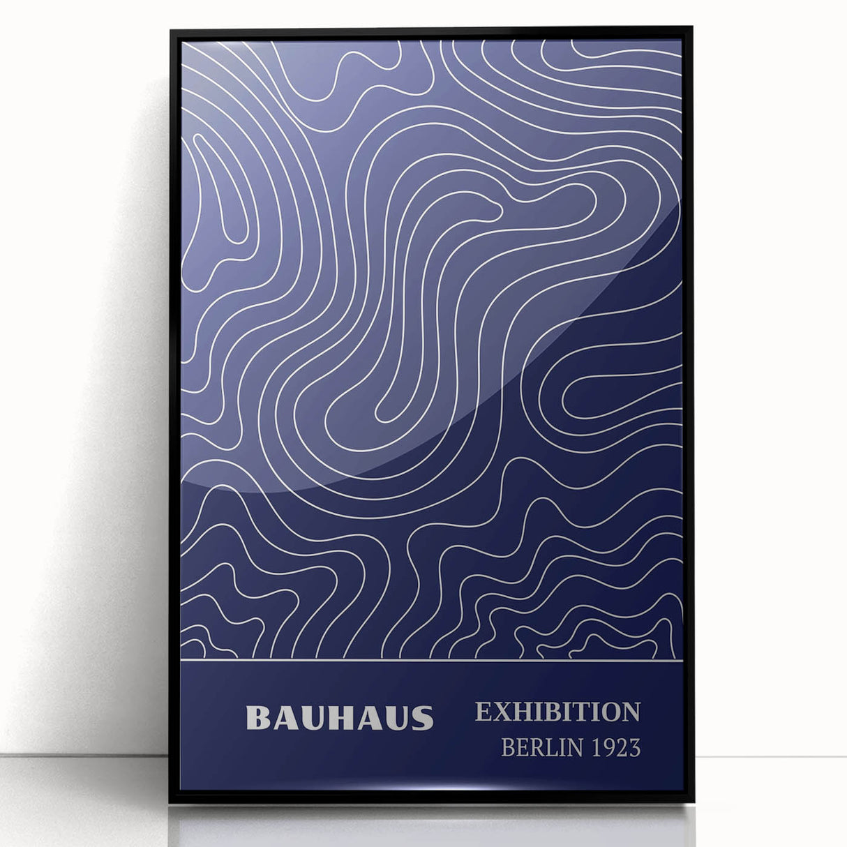 Bohemian Wall Art | Bauhaus Exhibition 1923 Boho Canvas | Flowing Line Art