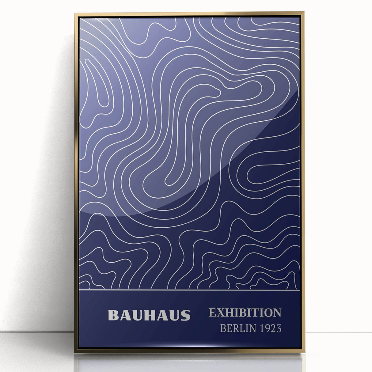 Bohemian Wall Art | Bauhaus Exhibition 1923 Boho Canvas | Flowing Line Art