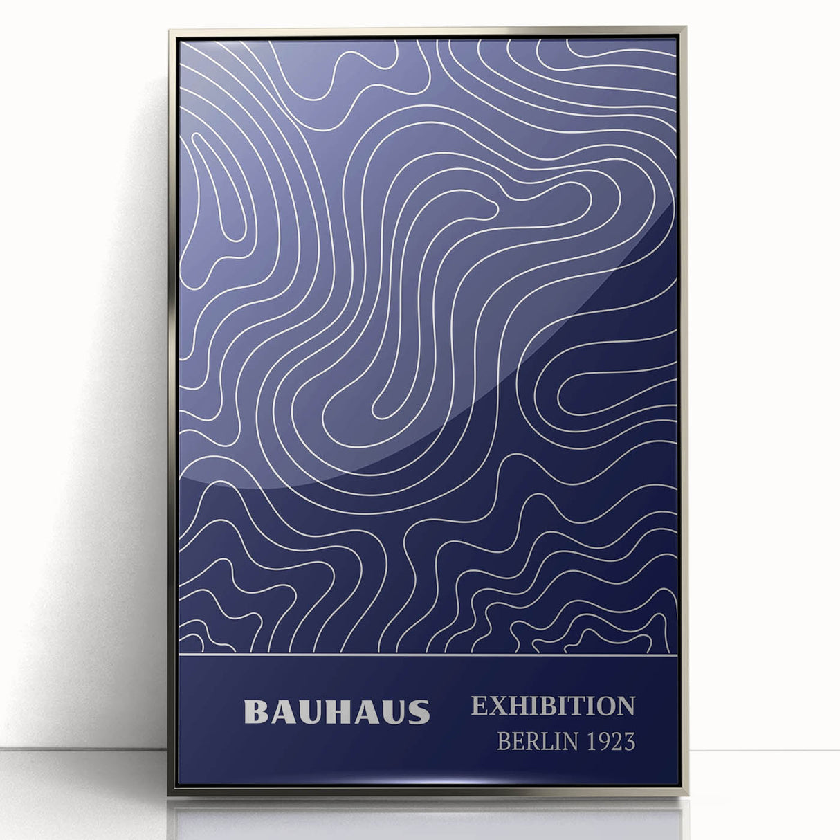 Bohemian Wall Art | Bauhaus Exhibition 1923 Boho Canvas | Flowing Line Art