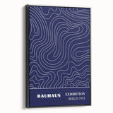 Bohemian Wall Art | Bauhaus Exhibition 1923 Boho Canvas | Flowing Line Art