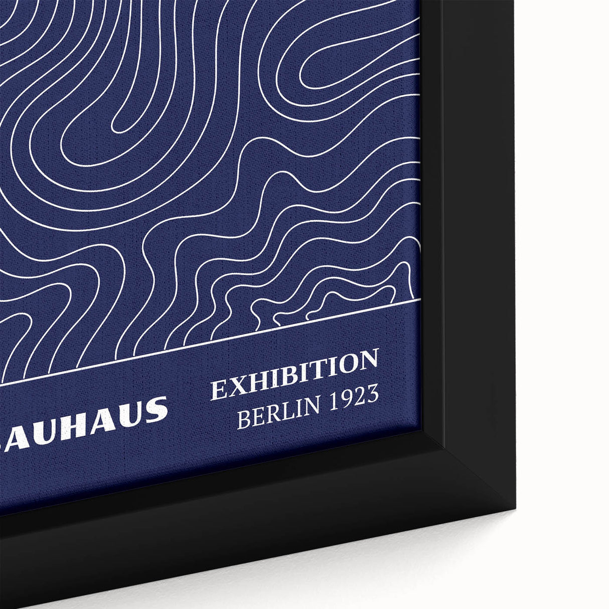 Bohemian Wall Art | Bauhaus Exhibition 1923 Boho Canvas | Flowing Line Art