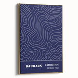 Bohemian Wall Art | Bauhaus Exhibition 1923 Boho Canvas | Flowing Line Art