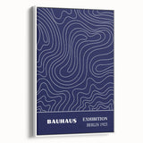 Bohemian Wall Art | Bauhaus Exhibition 1923 Boho Canvas | Flowing Line Art