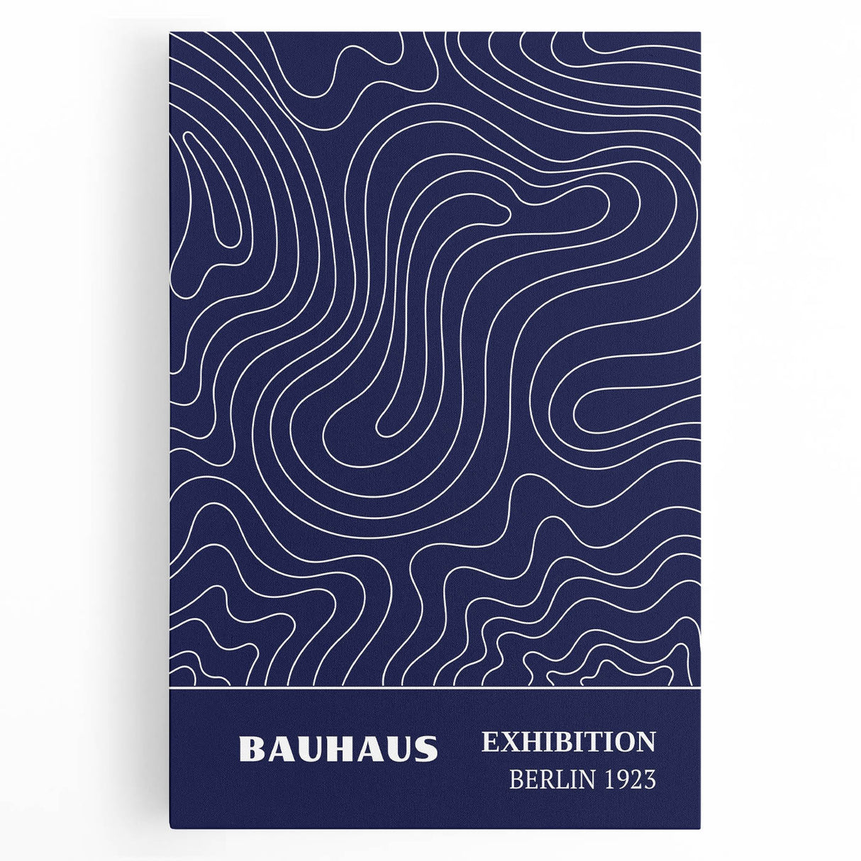 Bohemian Wall Art | Bauhaus Exhibition 1923 Boho Canvas | Flowing Line Art