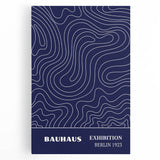 Bohemian Wall Art | Bauhaus Exhibition 1923 Boho Canvas | Flowing Line Art