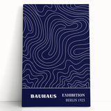 Bohemian Wall Art | Bauhaus Exhibition 1923 Boho Canvas | Flowing Line Art