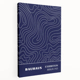 Bohemian Wall Art | Bauhaus Exhibition 1923 Boho Canvas | Flowing Line Art