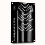 Bohemian Wall Art | Bauhaus Arched Lines Boho Canvas | Eclectic Print