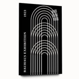 Bohemian Wall Art | Bauhaus Arched Lines Boho Canvas | Eclectic Print