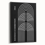 Bohemian Wall Art | Bauhaus Arched Lines Boho Canvas | Eclectic Print