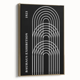 Bohemian Wall Art | Bauhaus Arched Lines Boho Canvas | Eclectic Print